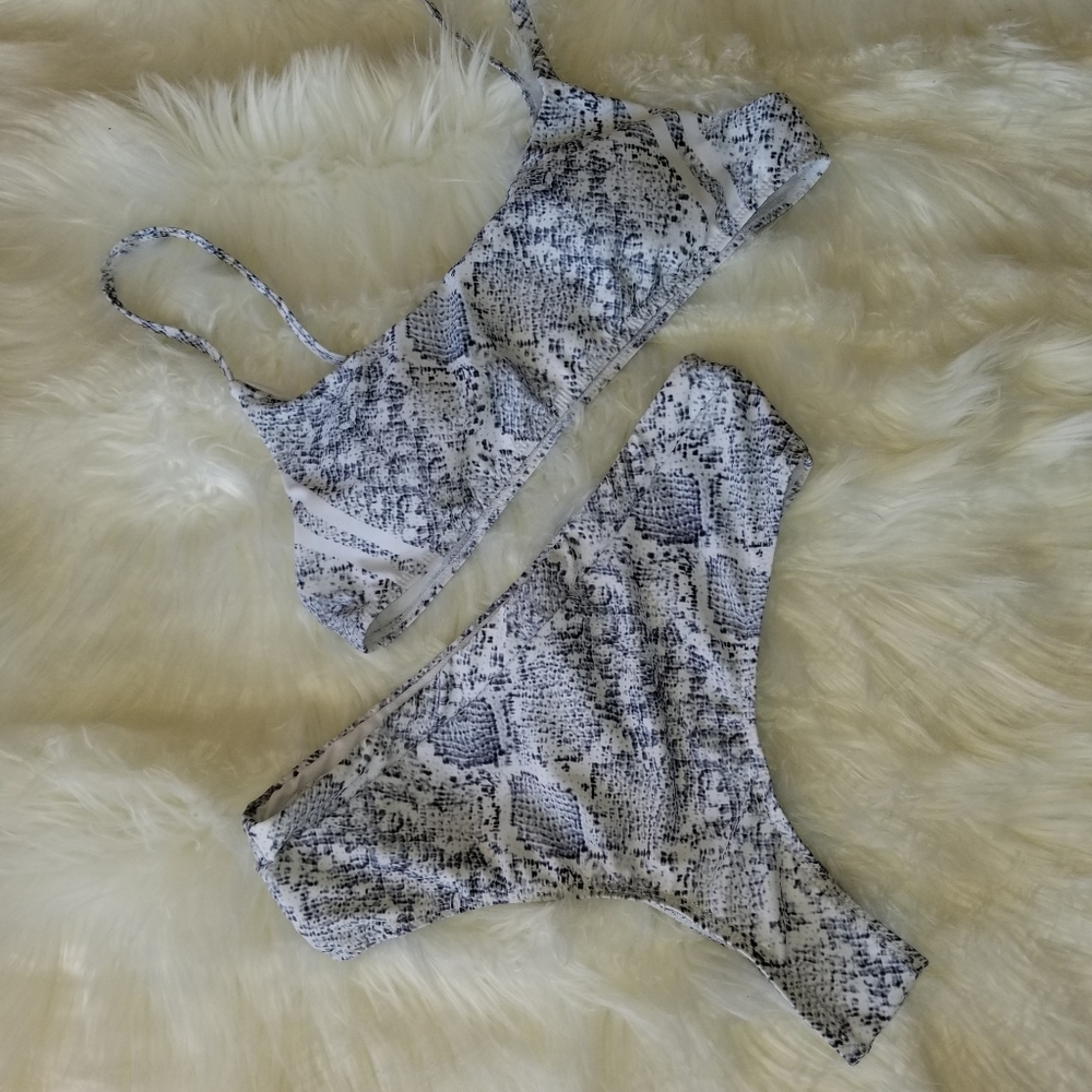 Snake Print 2-Piece Bikini
